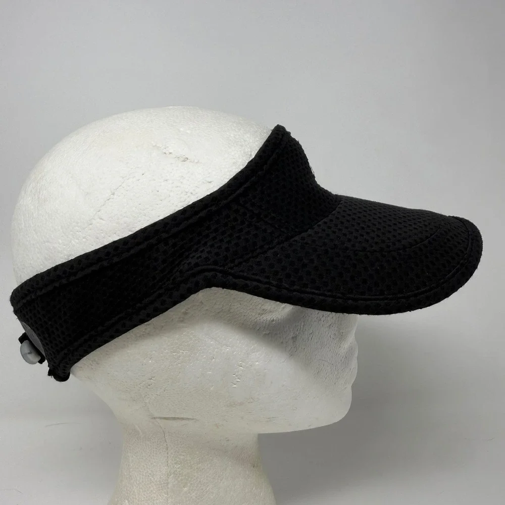 Vintage Nike Y2K Panal Mesh Running Visor Hat Black Dri-FIT Daybreak Tailwind